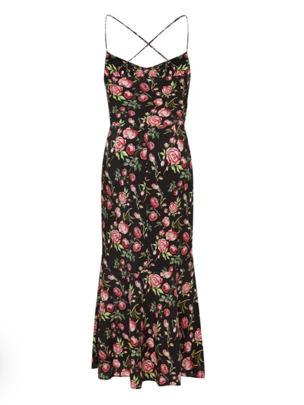 New Fabrique Martina Rosie Black Dress in Mulberry Silk Blend - Picture 3 of 11